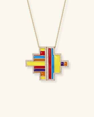 Kita Asymmetrical Lacquer Necklace