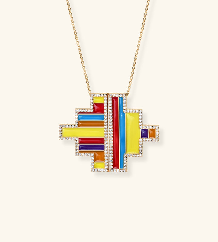 Kita Asymmetrical Lacquer Necklace