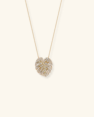 Monstera Necklace, Small Version