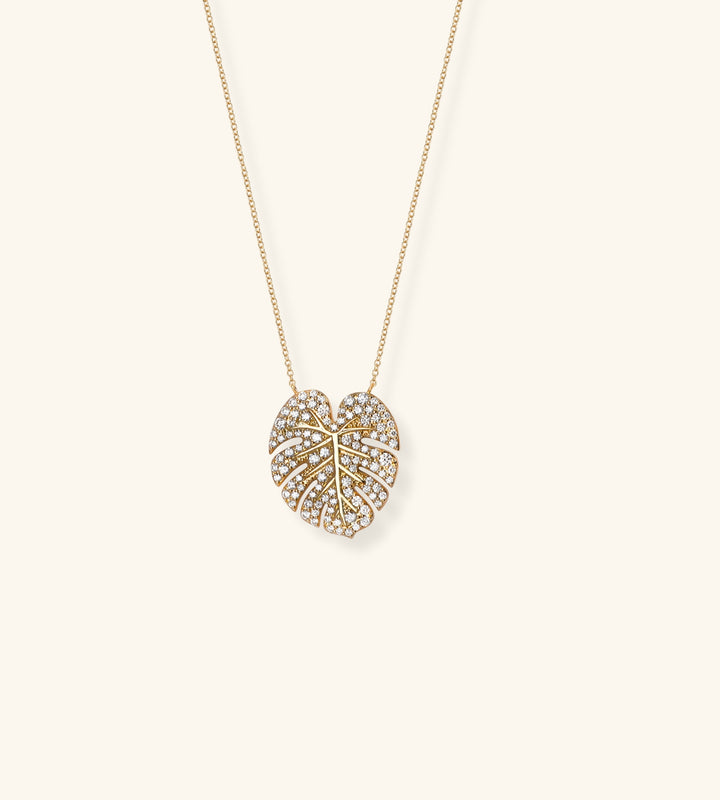 Monstera Necklace, Small Version