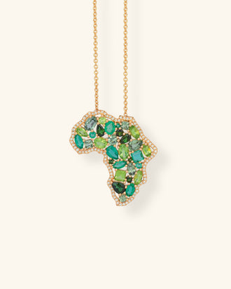 Origine Necklace, Green, Large Version