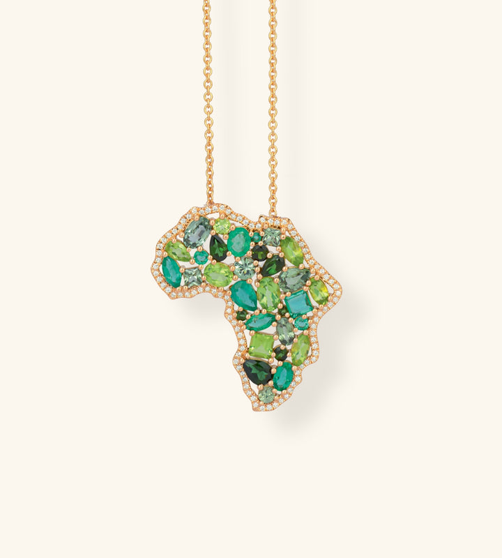 Origine Necklace, Green, Large Version