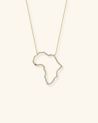 Origin Openwork Necklace, Large Version Pavé