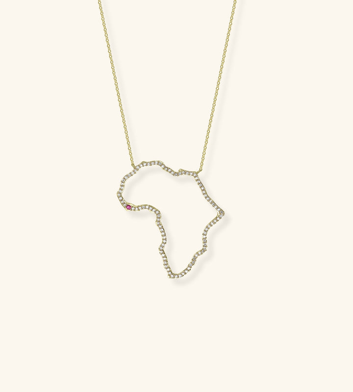 Origin Openwork Necklace, Large Version Pavé