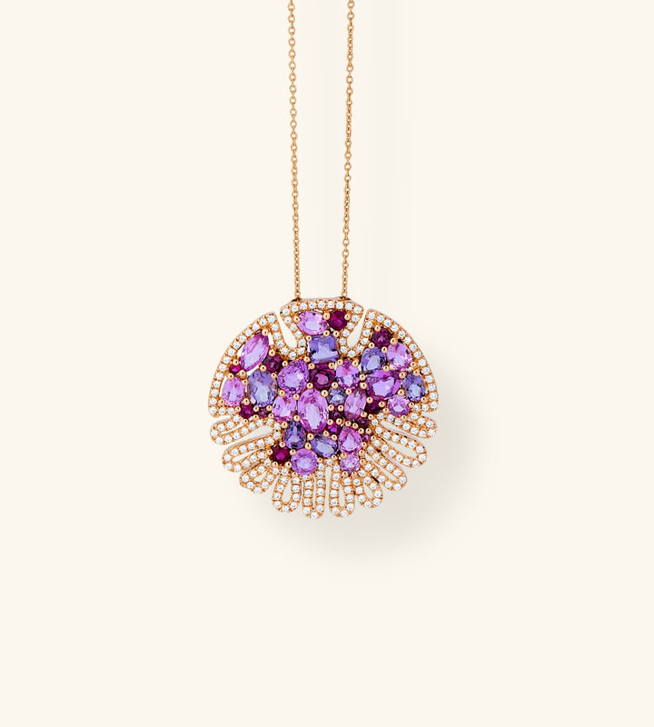 Sandola Pink Necklace, Small Version