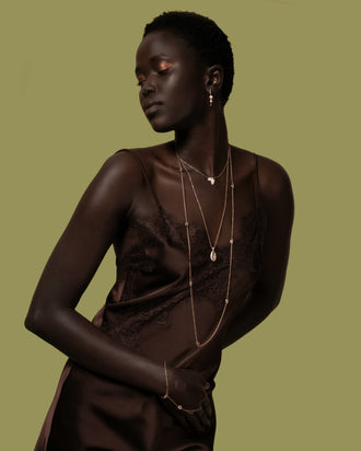 Cowrie Necklace Pavé