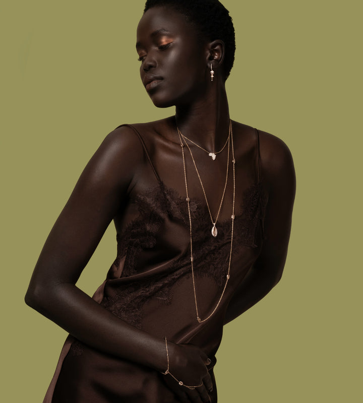 Baby Cowrie Sautoir Necklace