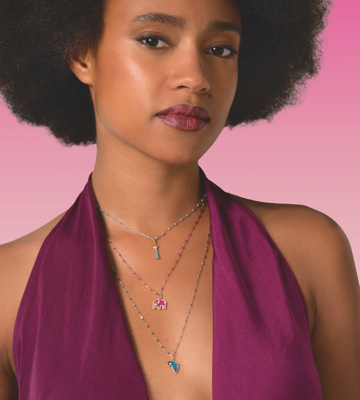 Ashanti Pendant, Turquoise
