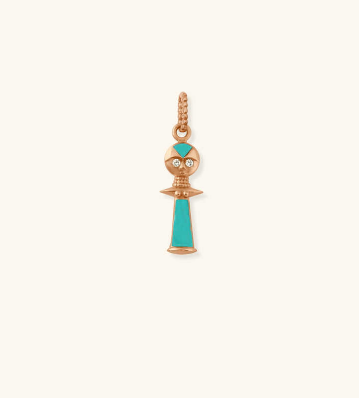 Ashanti Pendant, Turquoise